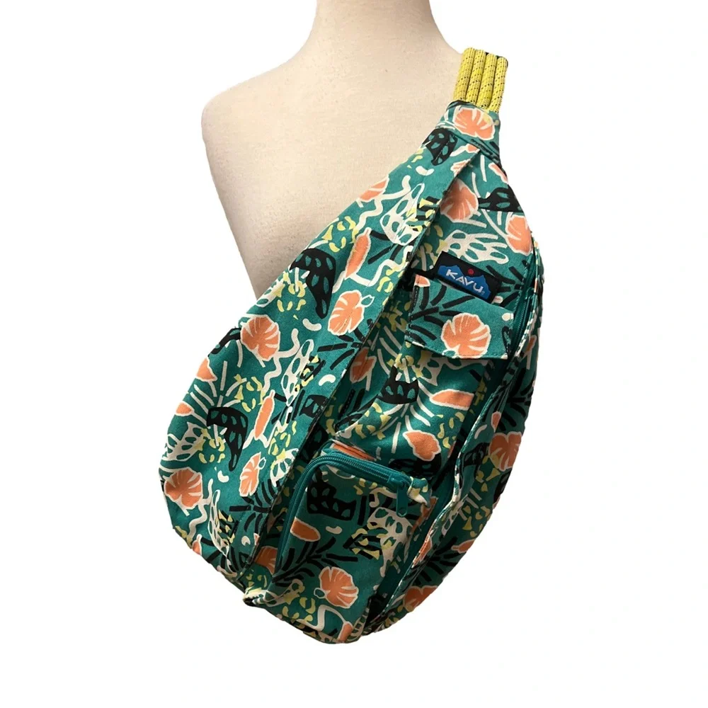 Kavu Jungle Party Print Rope Bag